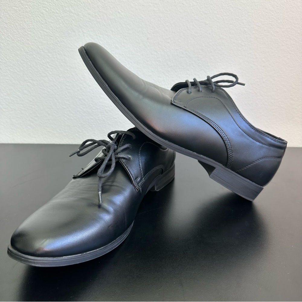 Perry‎ Ellis Portfolio Men's Classic Black Oxfords Size: 9.5